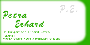 petra erhard business card